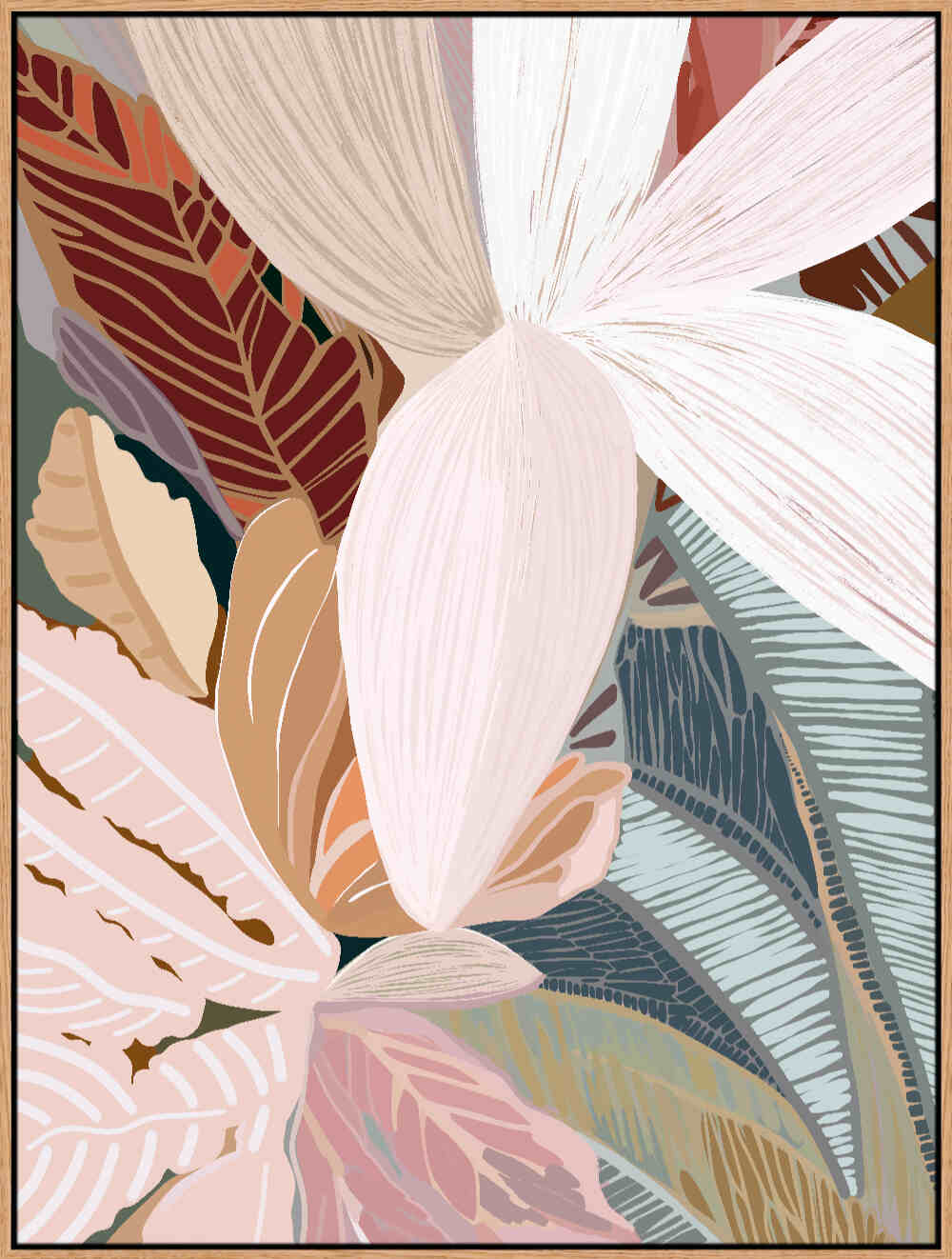 Palms Canvas Print by Haven Prints