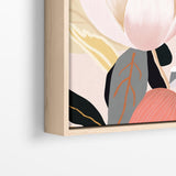 Floral artwork close up