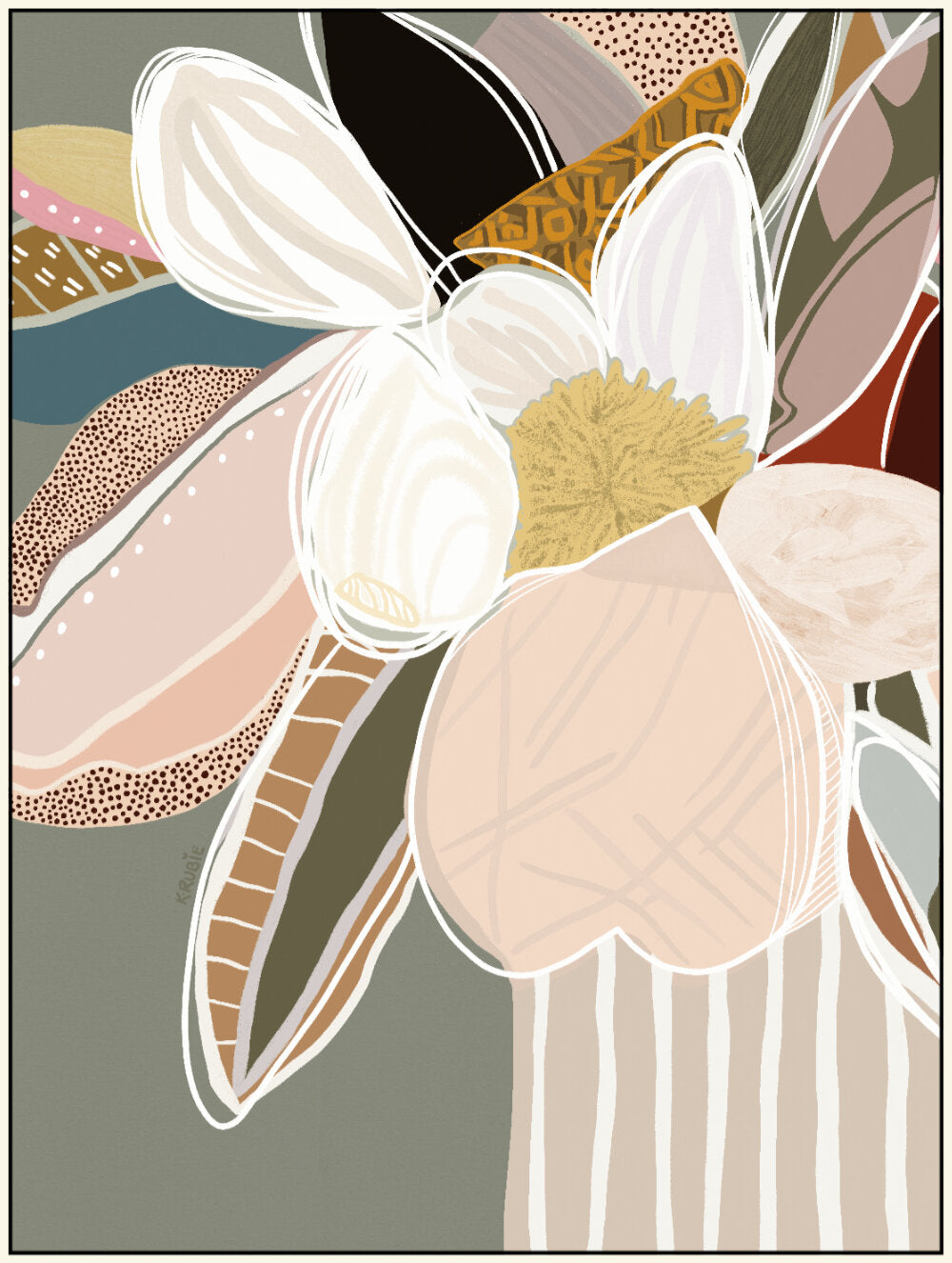 floral wall art print