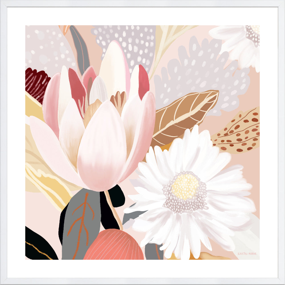 floral framed print