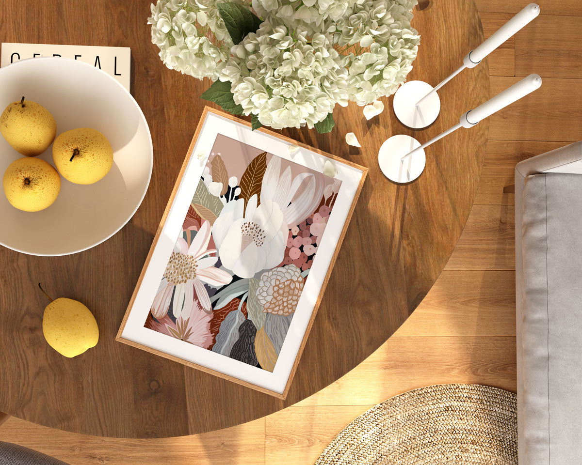 Harmony-Framed-Print Floral Art
