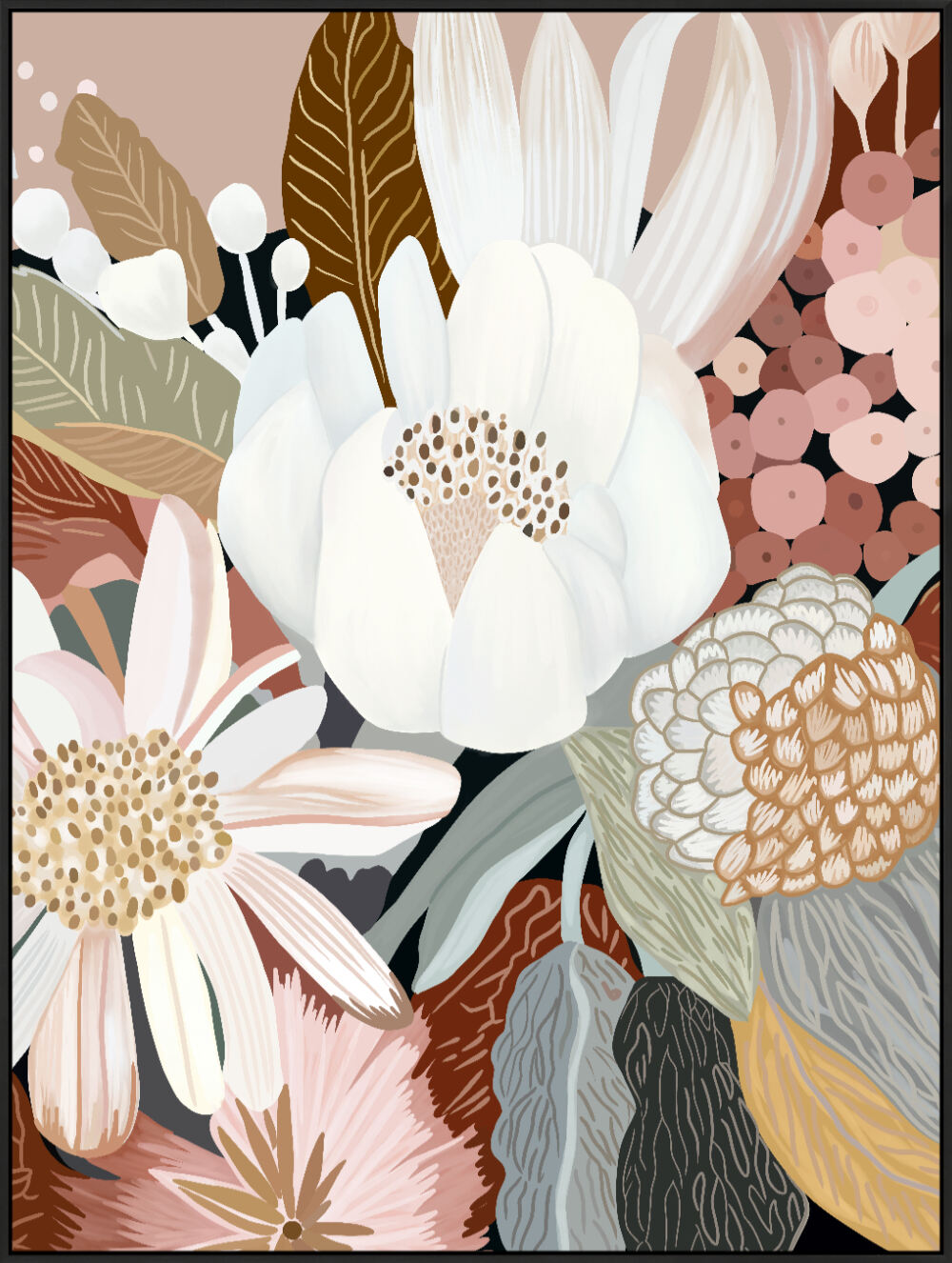 floral wall art print