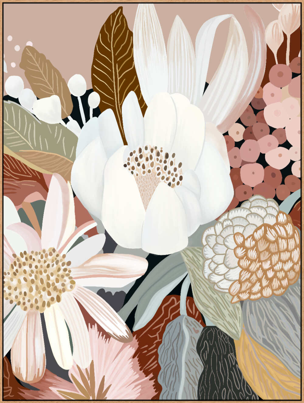floral wall art print