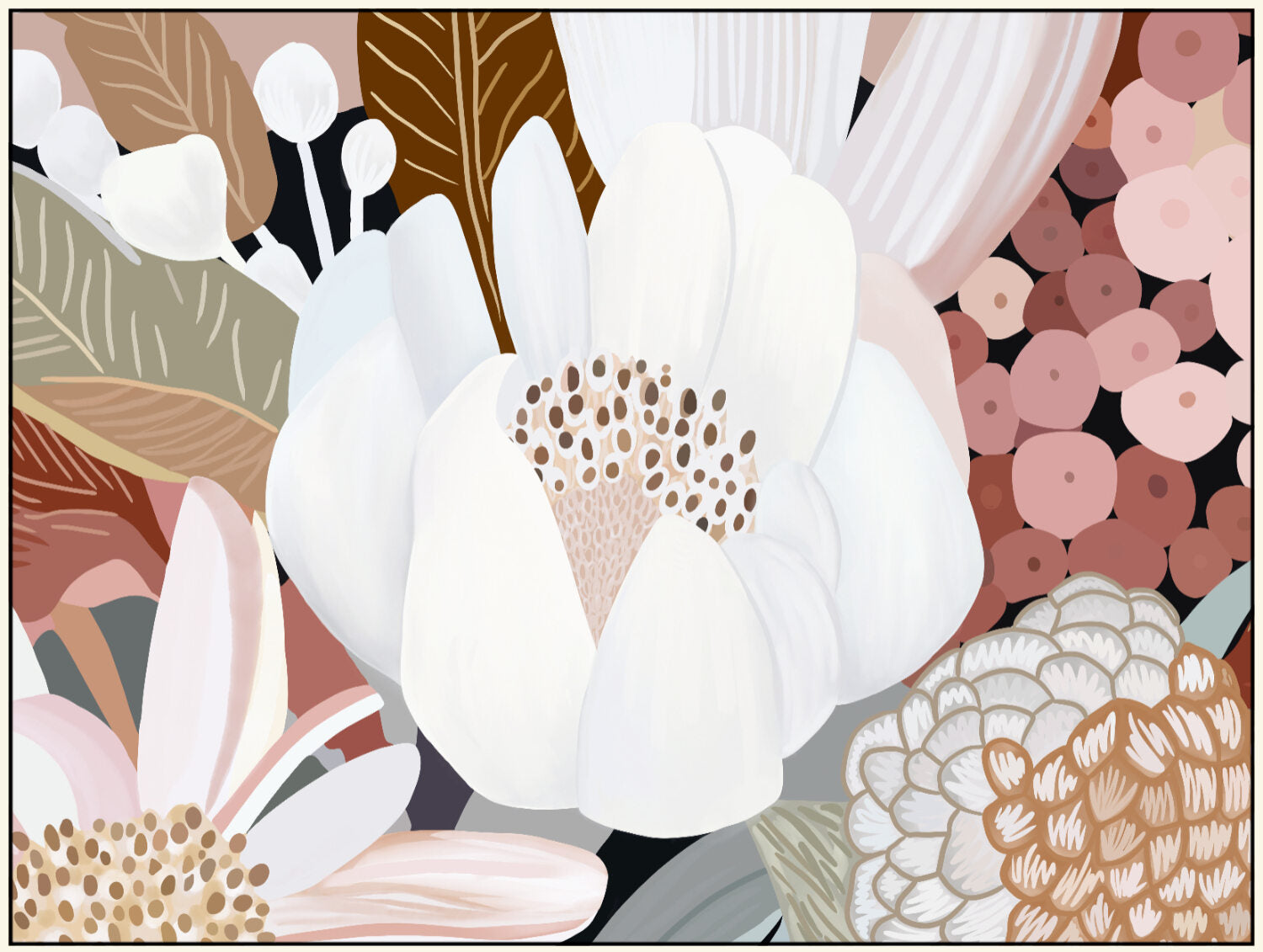 floral wall art print
