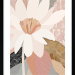 Framed Pink Floral Art Print