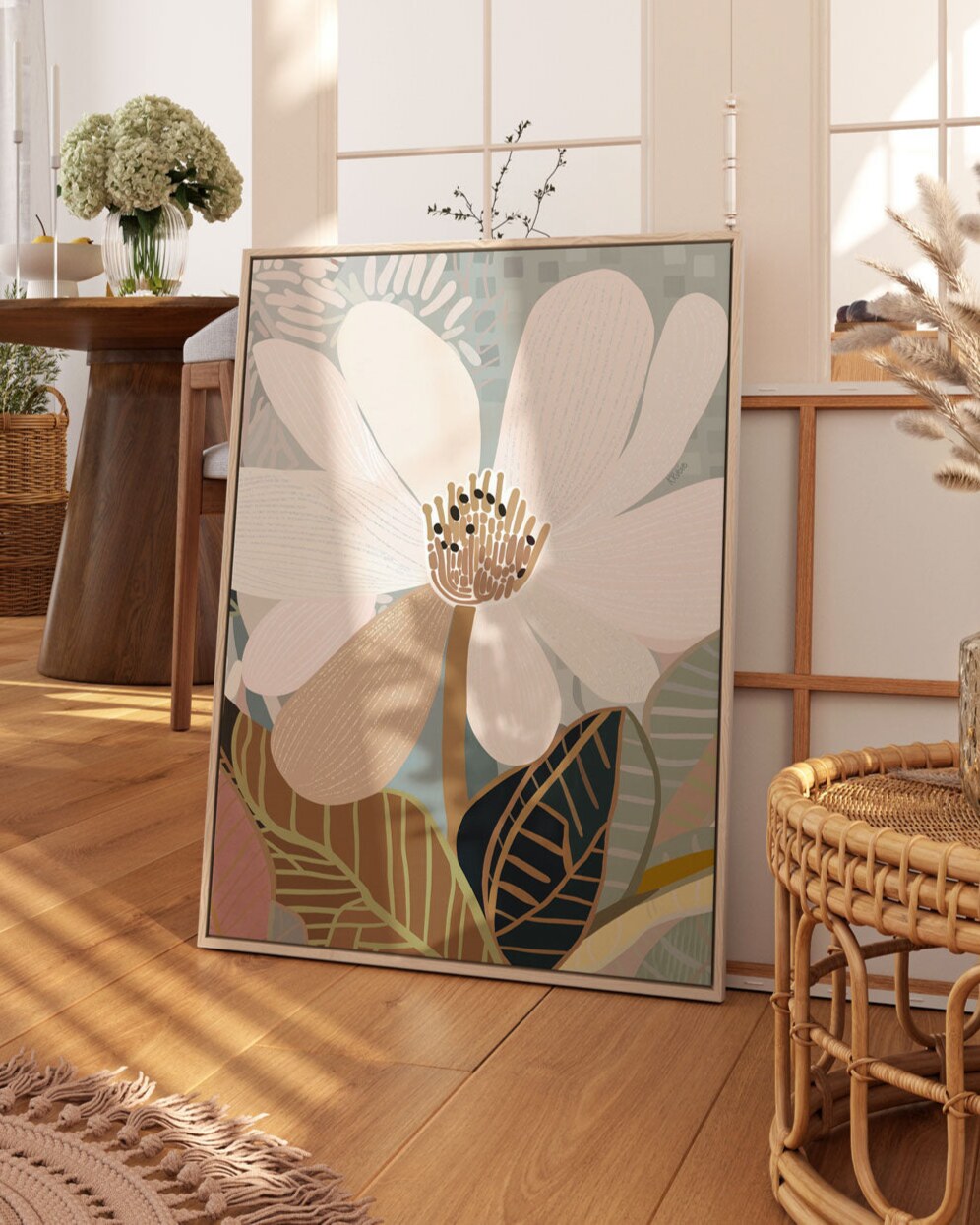 Magnolia Floral Art Print