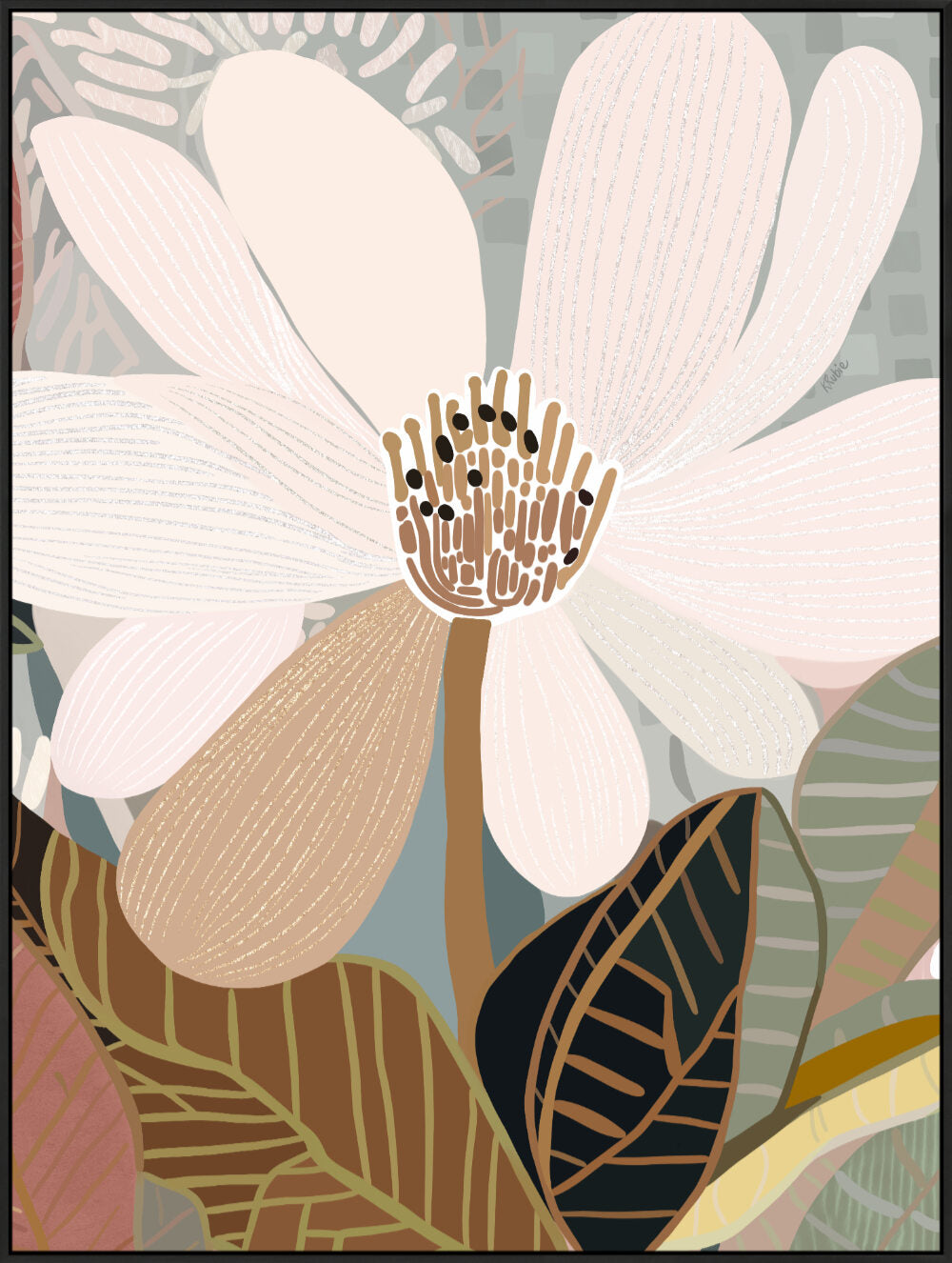 Magnolia Floral Art Print