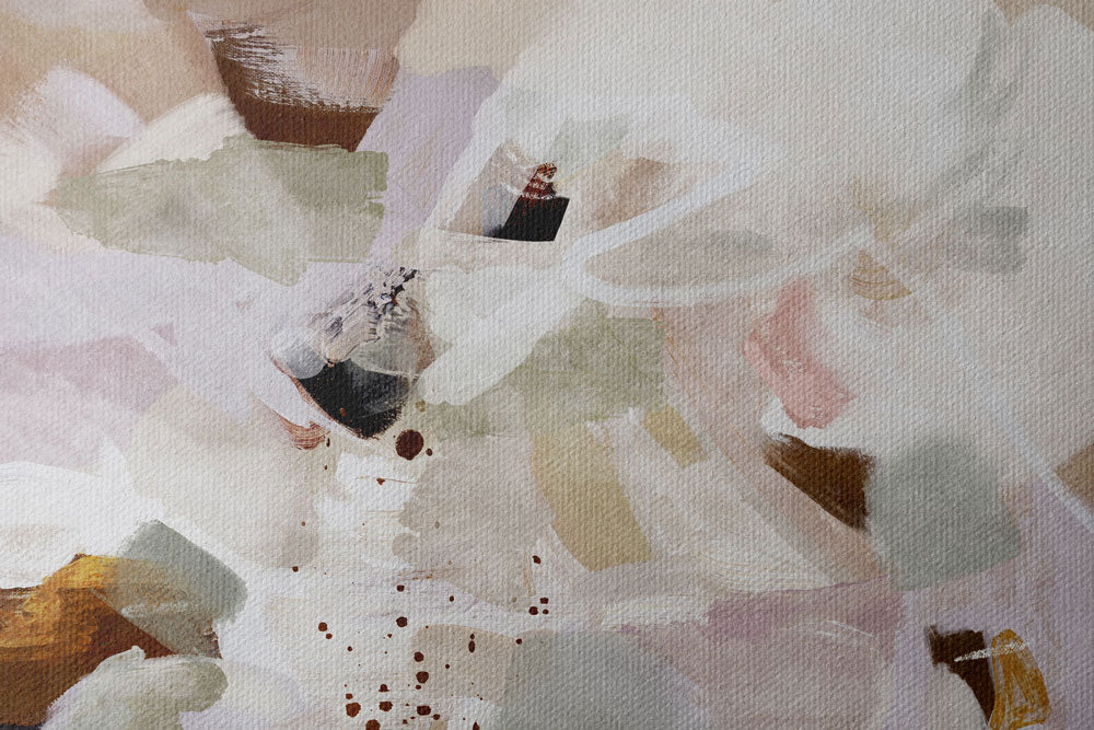 Abstract art with a mix of colors and textures