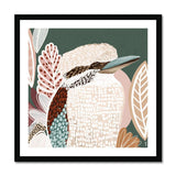 Kookaburra in Green Print -Haven-Prints- wild