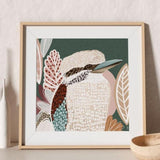 Kookaburra in Green Print -Haven-Prints- wild