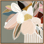 Elodie Sage Framed Canvas