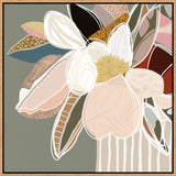 Elodie Sage Framed Canvas