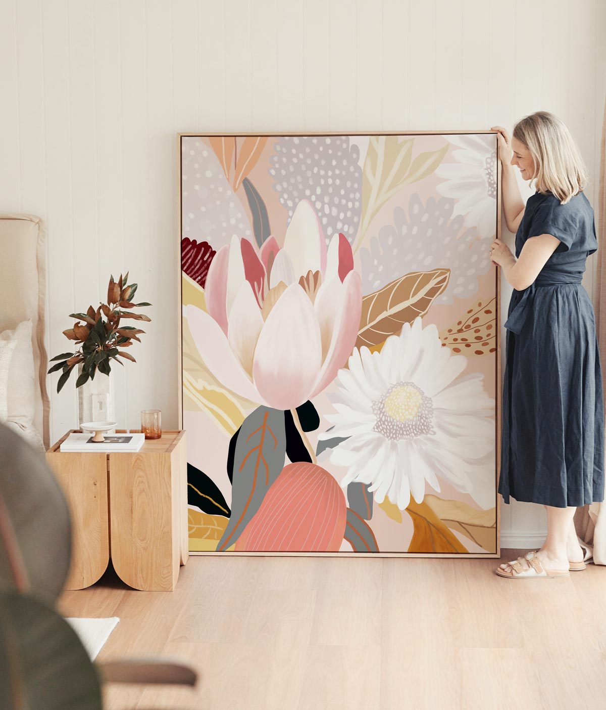 Halcyon serene spring canvas print