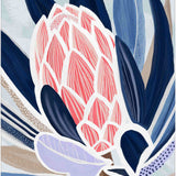Blue Protea - Rolled Canvas  Print
