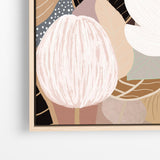 Night Flower - Framed Canvas Print