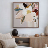 Elodie Neutral - Framed Canvas Print