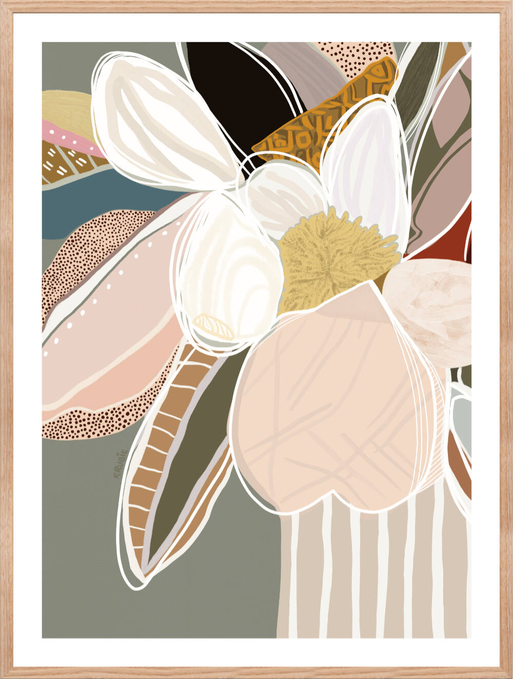 Magnolia--Elodie-Framed-Pair-Framed-Print