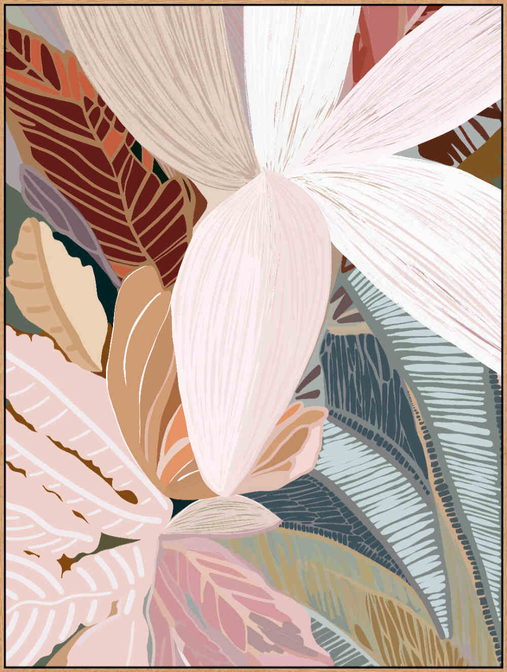 Palms Canvas Print by Haven Prints