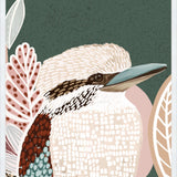 Kookaburra in Green No.2 - Framed Print