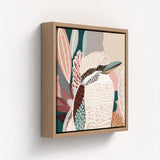 Kookaburra in Pink - Mini Framed Canvas Print