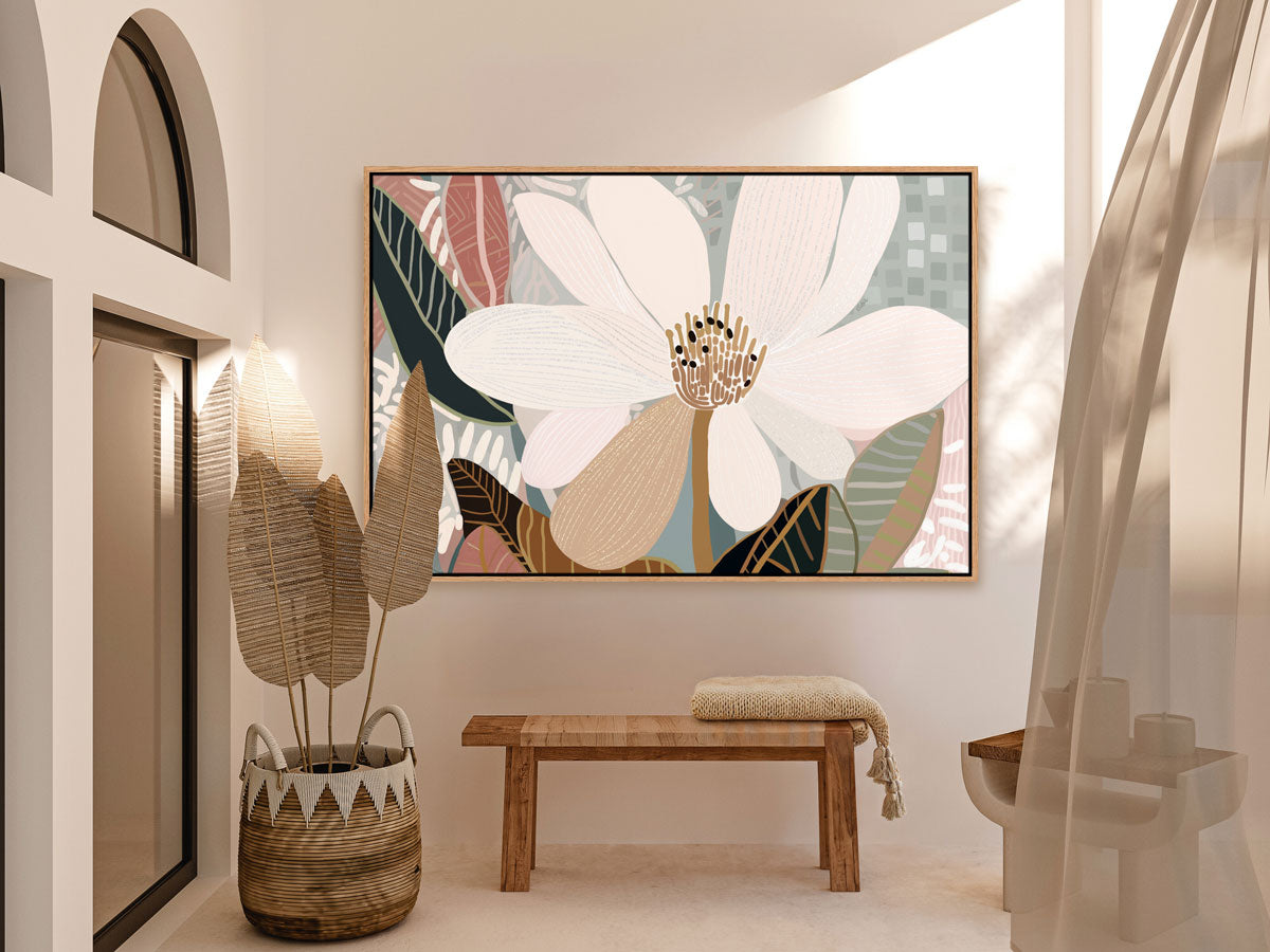 Magnolia No.3 Framed Canvas