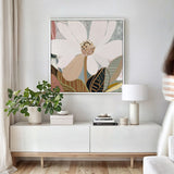 Magnolia - Framed Canvas Print