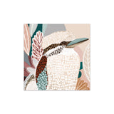 Kookaburra in Pink – Australian Bird Rolled Canvas Print