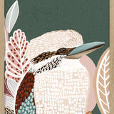 Kookaburra in Green No.2 - Framed Print