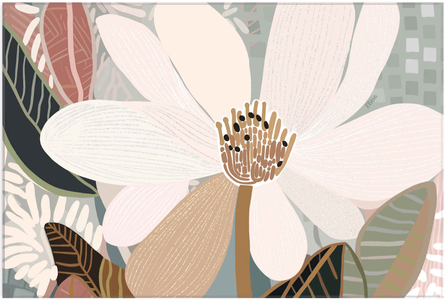 Magnolia No.3 - Rolled Canvas | Limited Edition Print