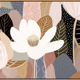 Night Flower - Framed Canvas Print