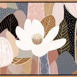 Night Flower - Framed Canvas Print