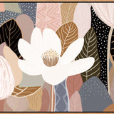 Night Flower - Framed Canvas Print