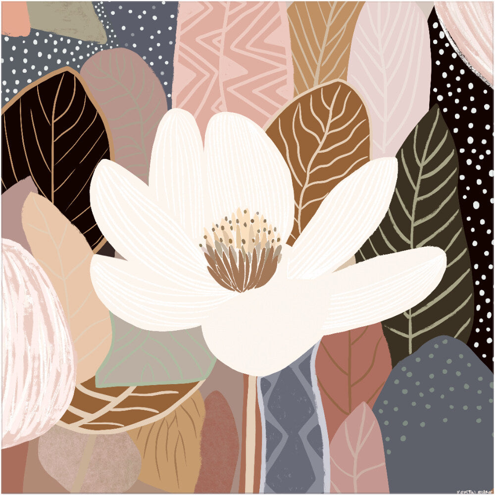 Night Flower No.2 - Rolled Canvas Print