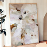 Abstract painting in a modern interior setting