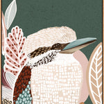 Green Kookaburra No.2 Haven Prints Wall Art