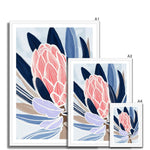 Blue Protea Print -Haven-Prints- blue, flower, not-on-disco-sale, Protea