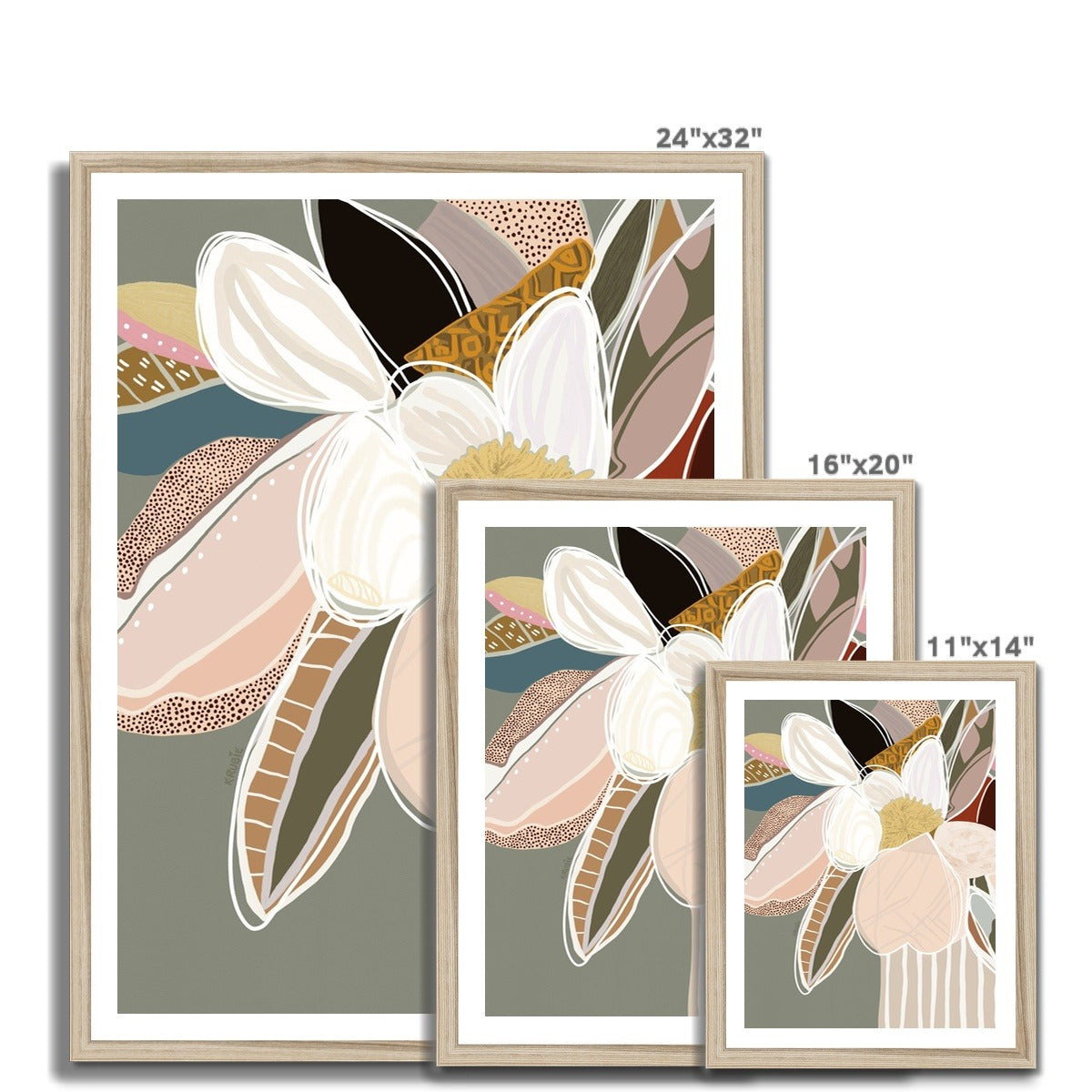 Elodie Sage Framed Print 