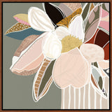 Elodie Sage Framed Canvas