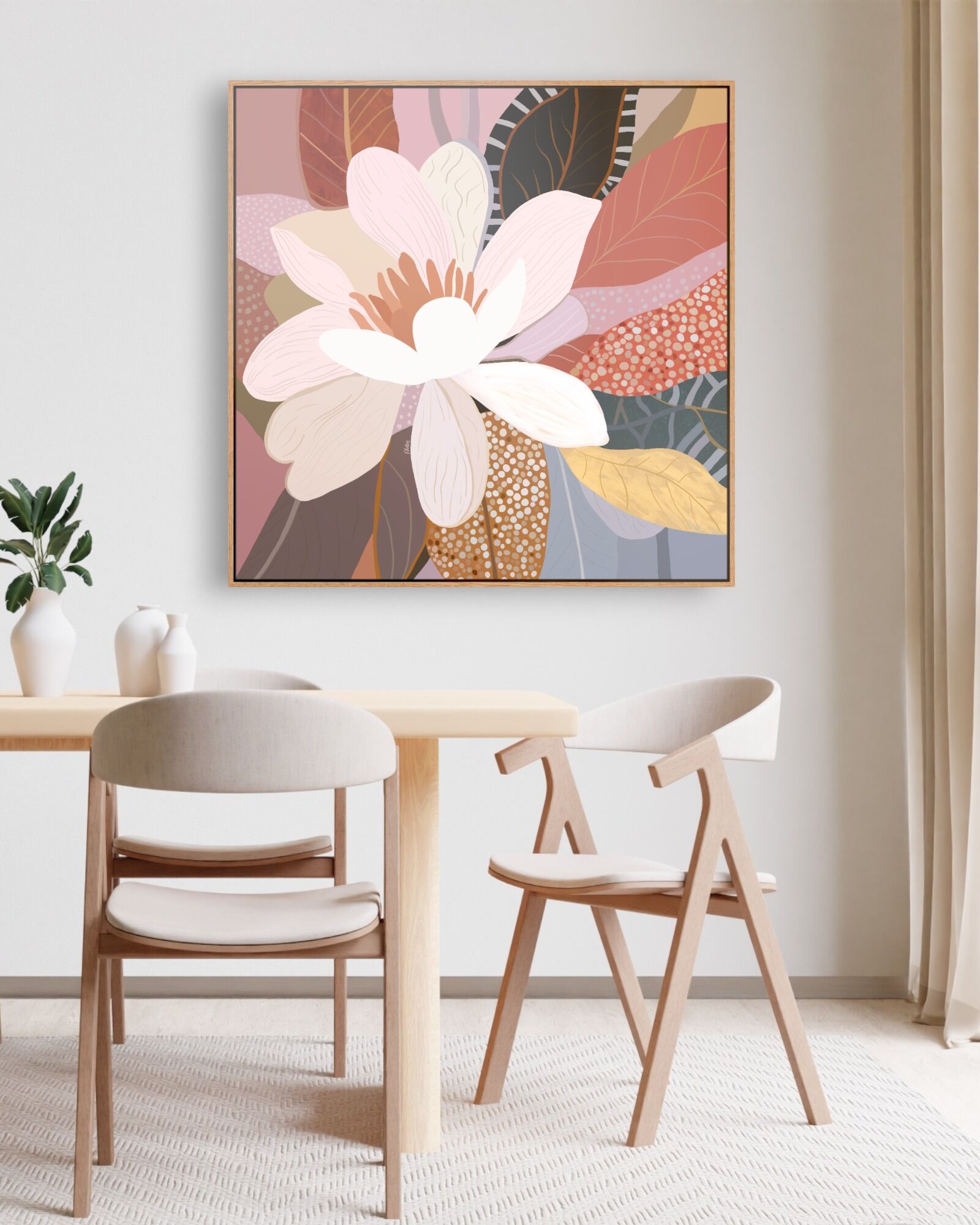 Flourish Framed Canvas