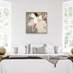 Elodie Sage Framed Canvas