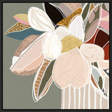 Elodie Sage Framed Canvas