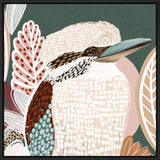 Kookaburra_In_Green_Black Frame