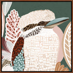 Kookaburra_In_Green_Walnut Frame