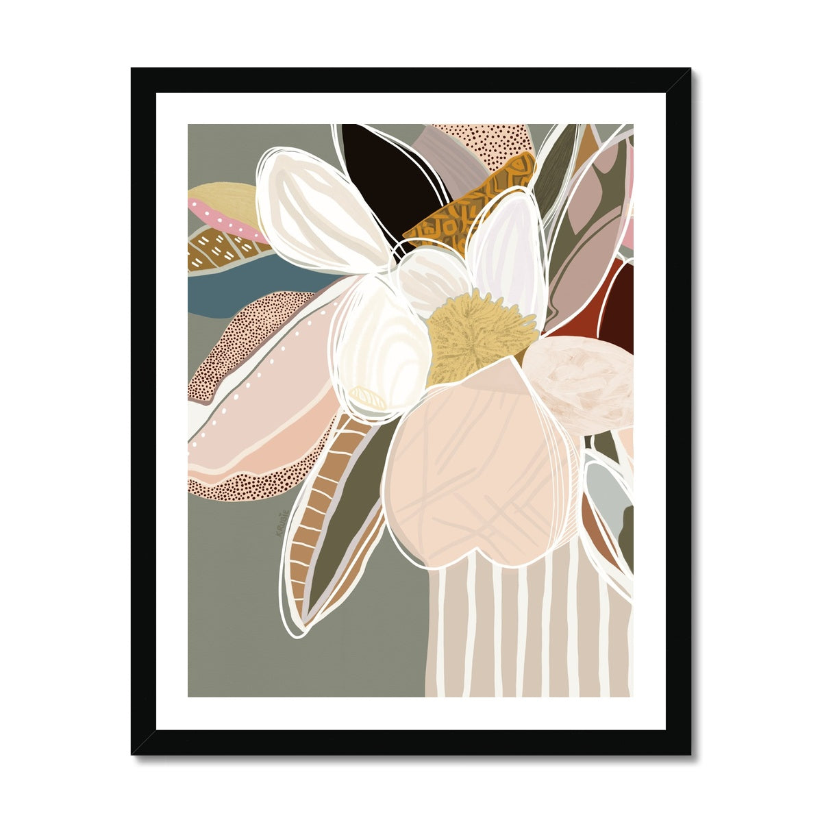Elodie Sage Framed Print 