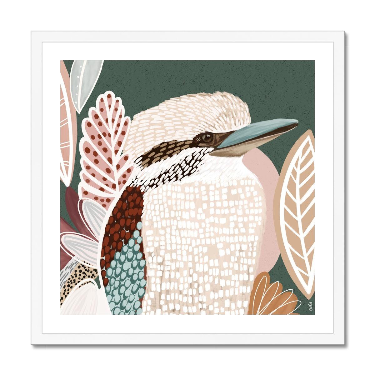 Kookaburra in Green Print -Haven-Prints- wild
